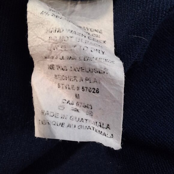 Monteau Los Angeles High Scoop Neck Fit & Flare Dark Blue Dress Size M Sleeveles - Picture 15 of 16